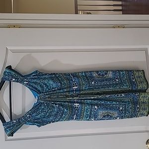 London Times blue dress